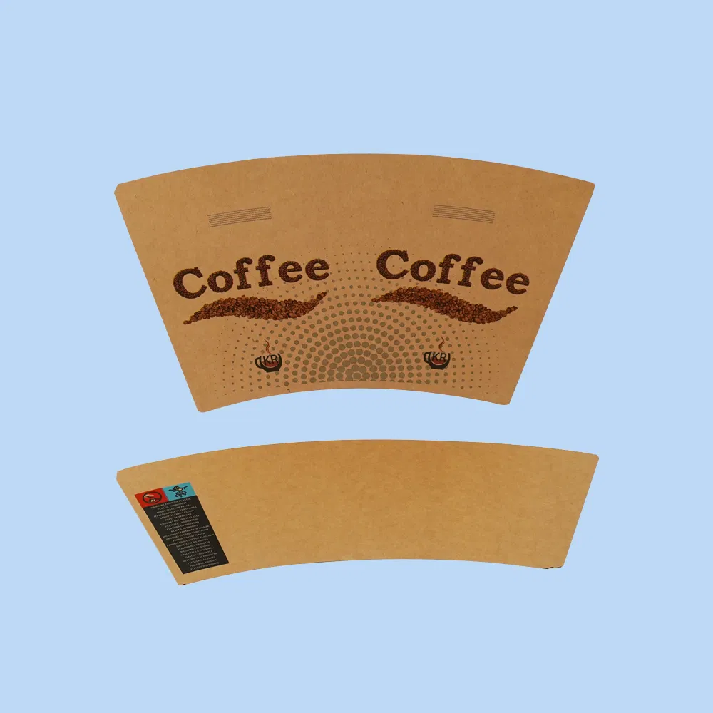 Coffee Cup Paper Fan Hot Drink Tea Fans 12oz 10oz 22oz