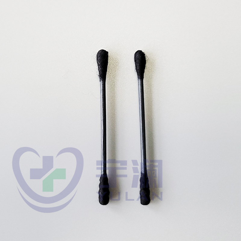 Disposable Paper Stick Black Medical Cotton Swab Cosmetic Tip Cotton Bud