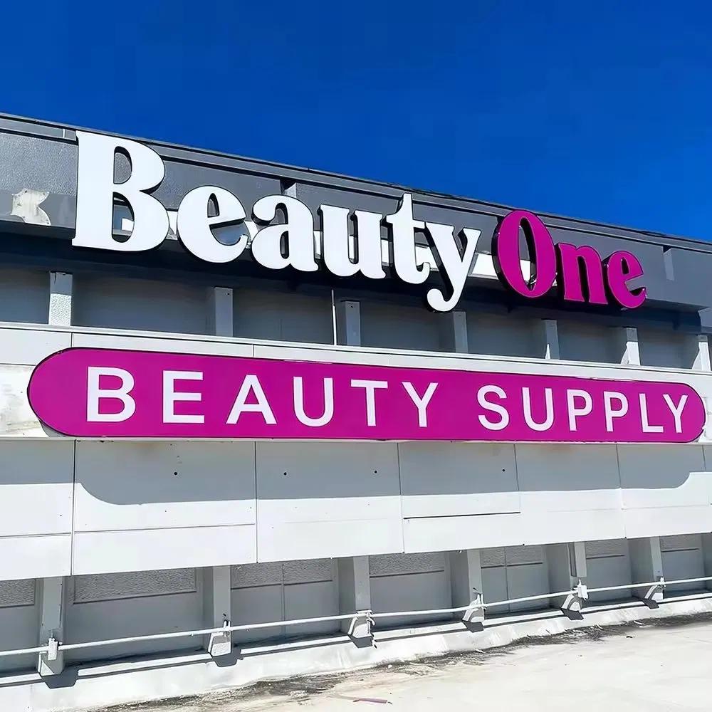 Custom Front Lit LED Logo Letter Sign Outdoor 3D Letter Sign Custom Outdoor Sign Business Retail Signboard