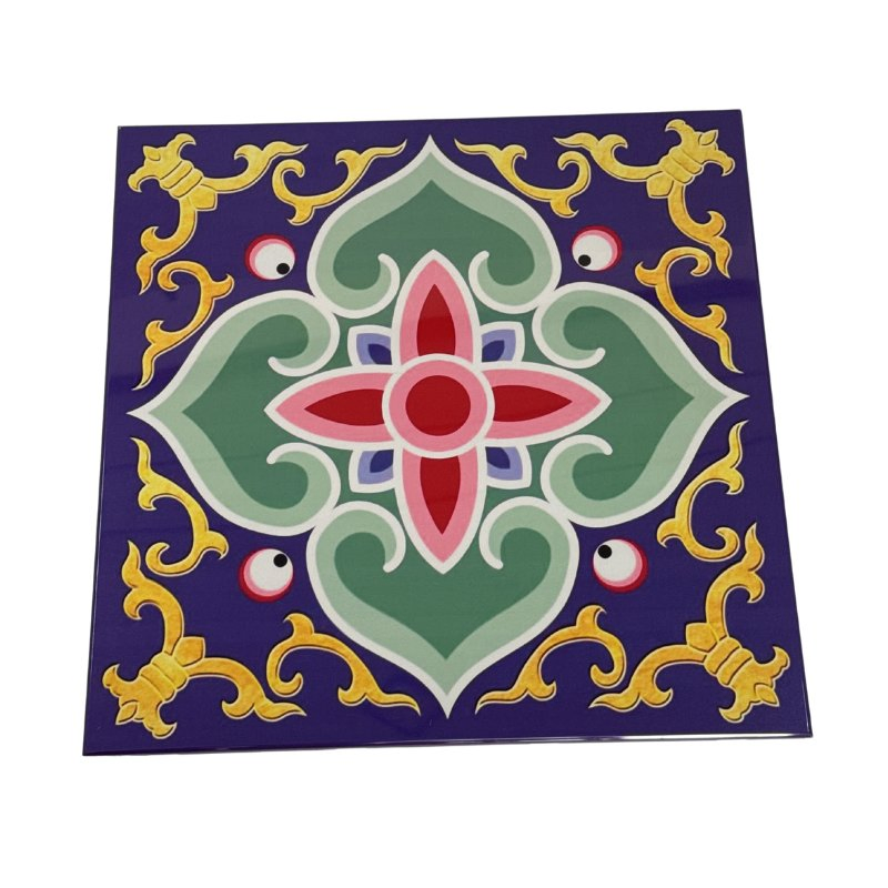 Colorful 3D Relief Ceiling: Custom Aluminum, Traditional Style