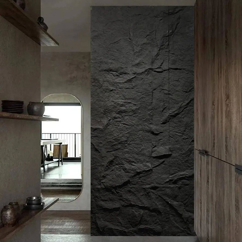Modern Design Strong Decorative Material Veneer Panels PU Foam Stone