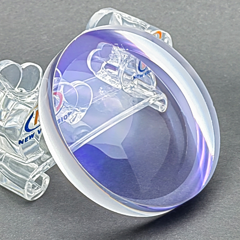 Semi Finished 1.74 Single Vision Blue Cutting Ar Blue Optical Eyewear Lens