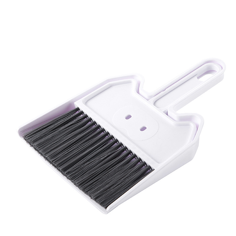 Home Desktop Mini Keyboard Cleaning Brush Trumpet with Dustpan Small Broom Set