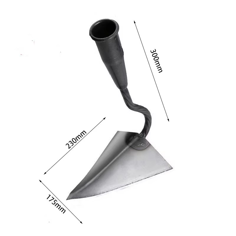 High Hardness Triangular Garden Hoe Professional Agricultural Tool for Farming Trenching Ridging