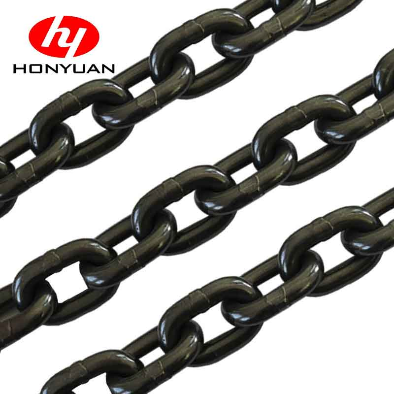 1.15 Ton Alloy Steel Chain 6 mm G80 Black Link Chain