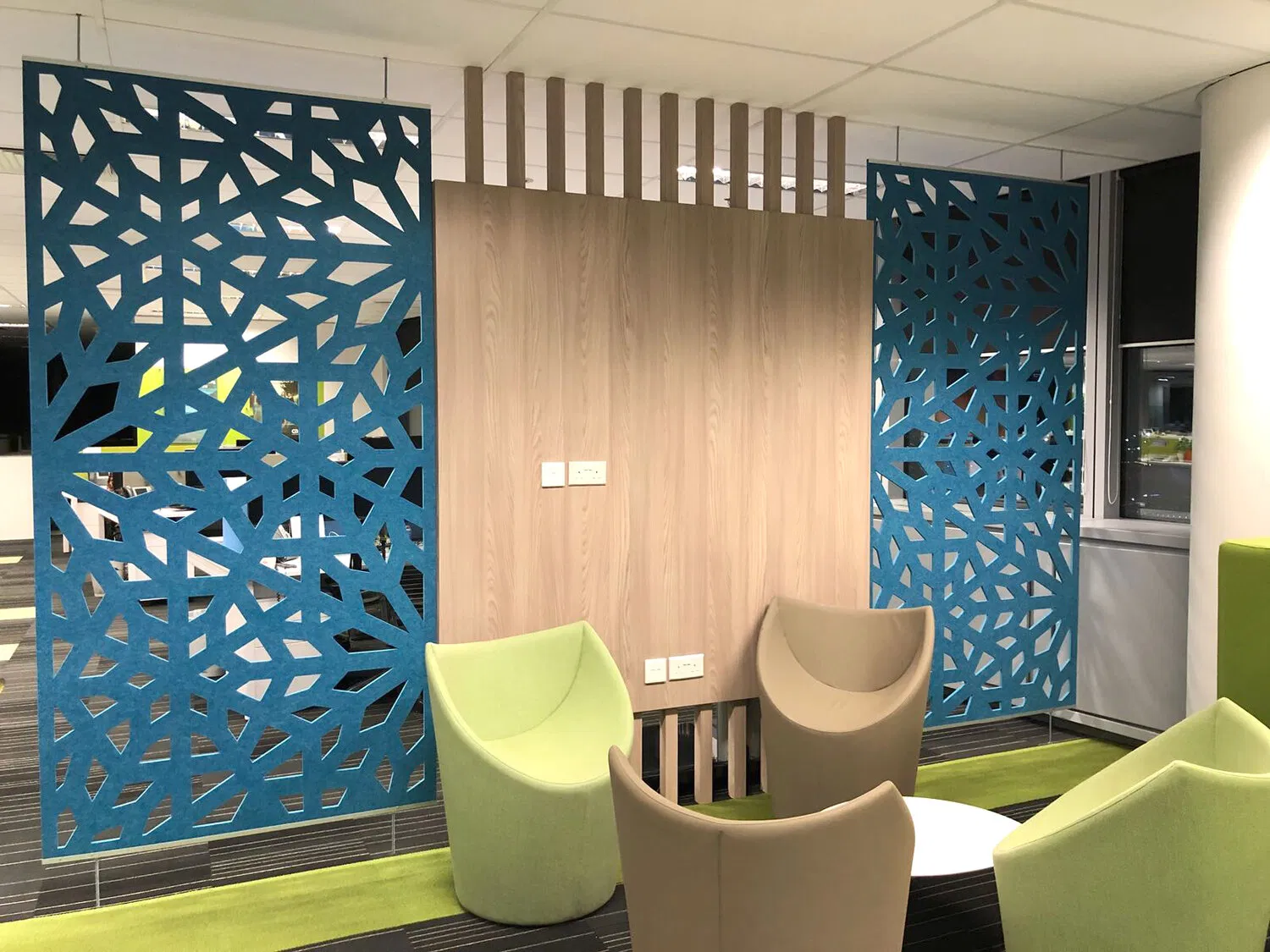 Noise Reduction and Fireproof Pretty Polyester Fiber Acoustic Hollowing-out Screen