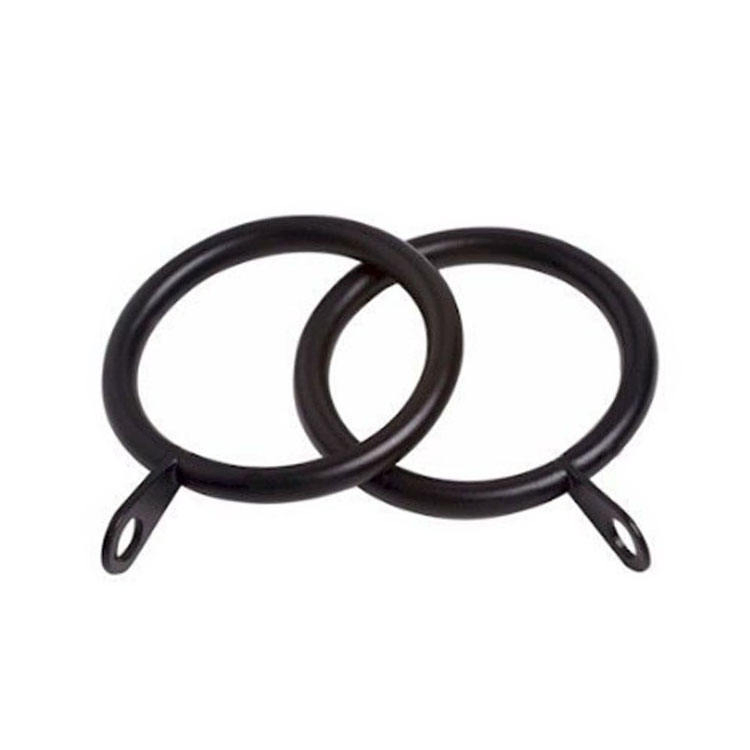 Matt Black Metal Curtain Rod Pole Rings Curtain Rod Pole Rings