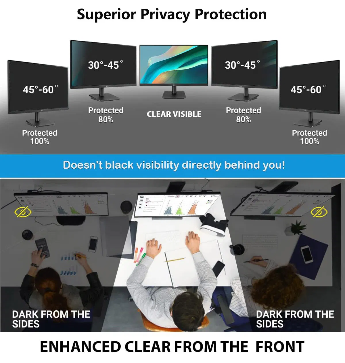 Защитная плёнка Privacy для монитора 20-27 дюймов