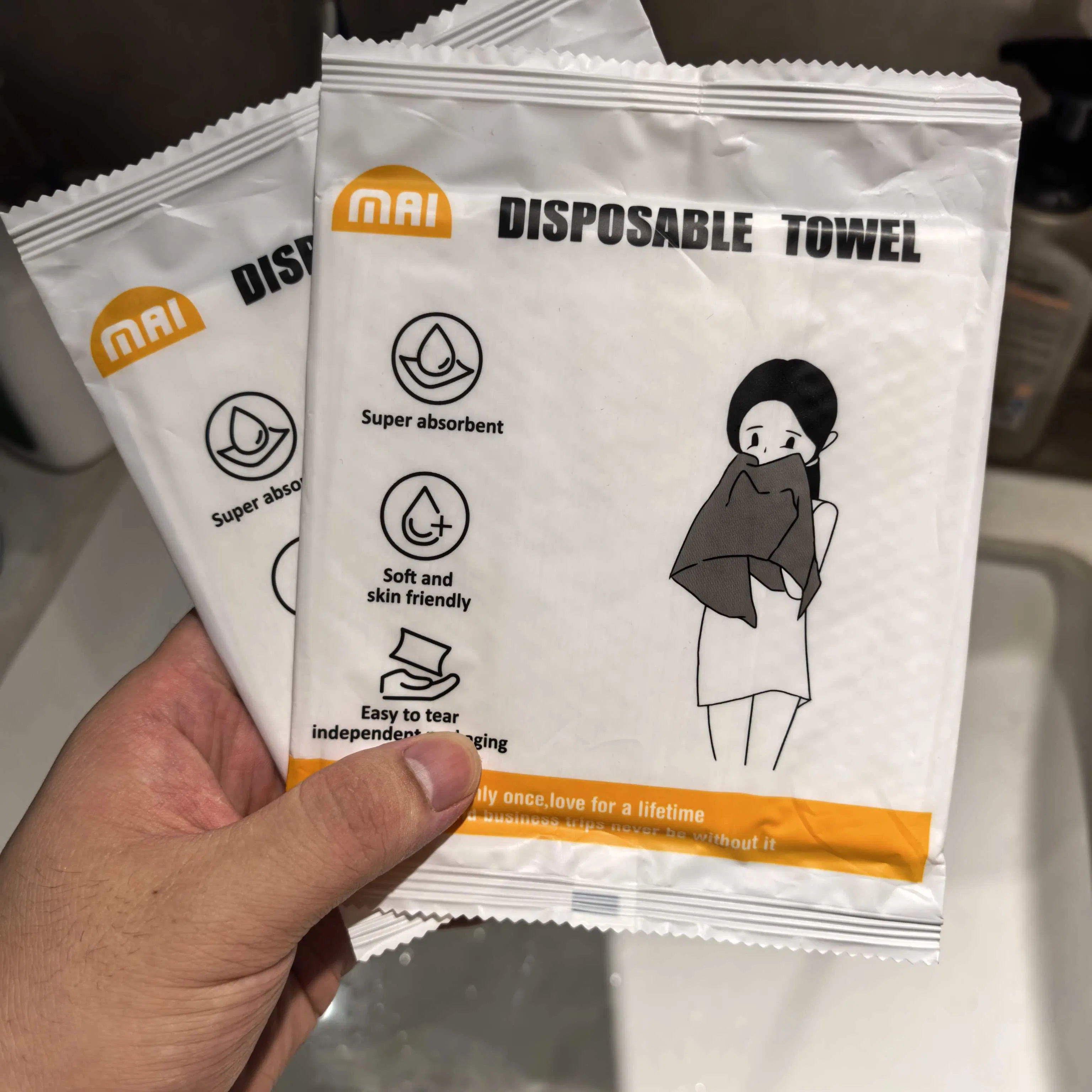 Fiber Plant Disposable Compressed Travel Bath Towel