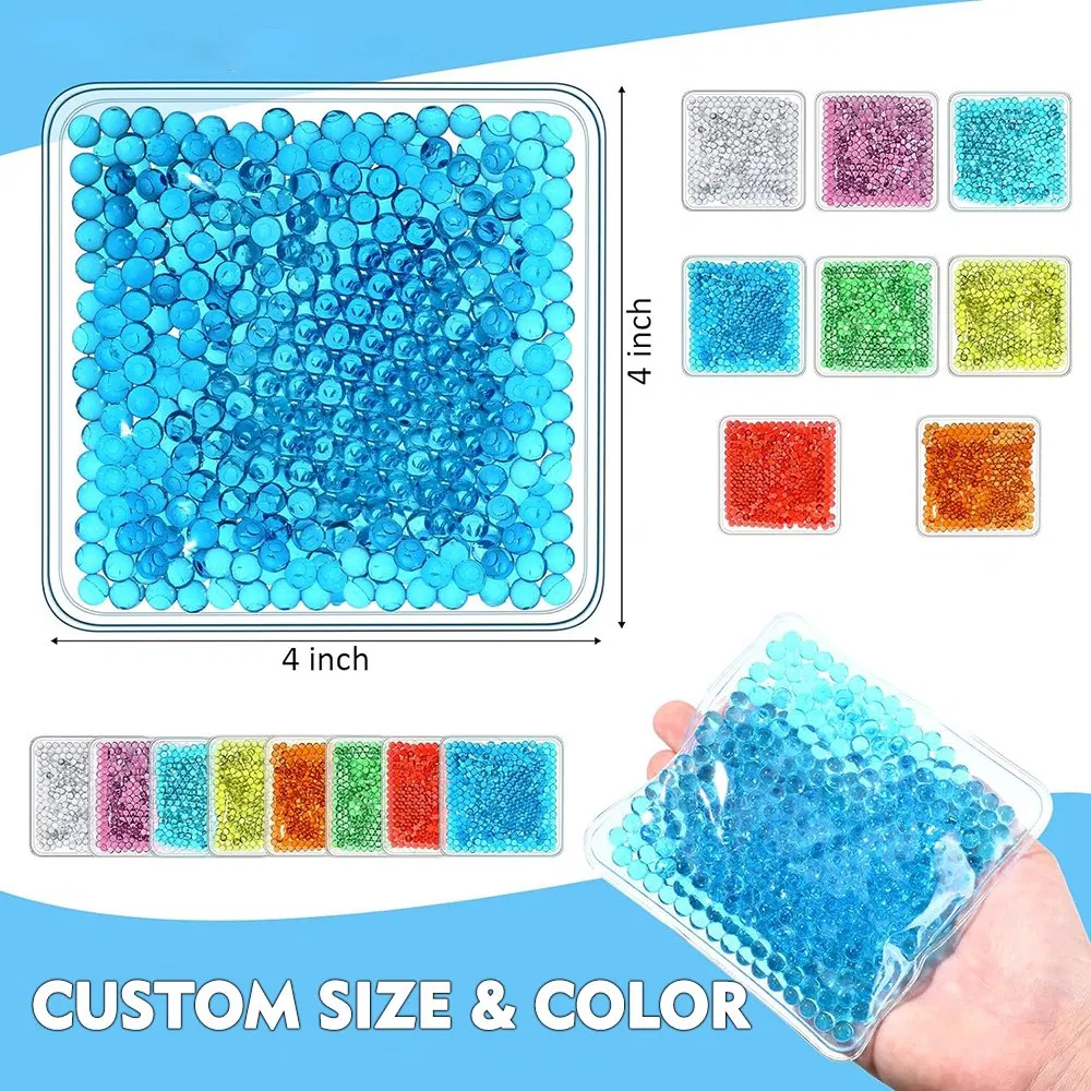 Branded Logo Gel Beads Ice Pack Square Hot Cold Packs Reusable Hot and Cold Gel Ice Pack Wholesale for Cooler