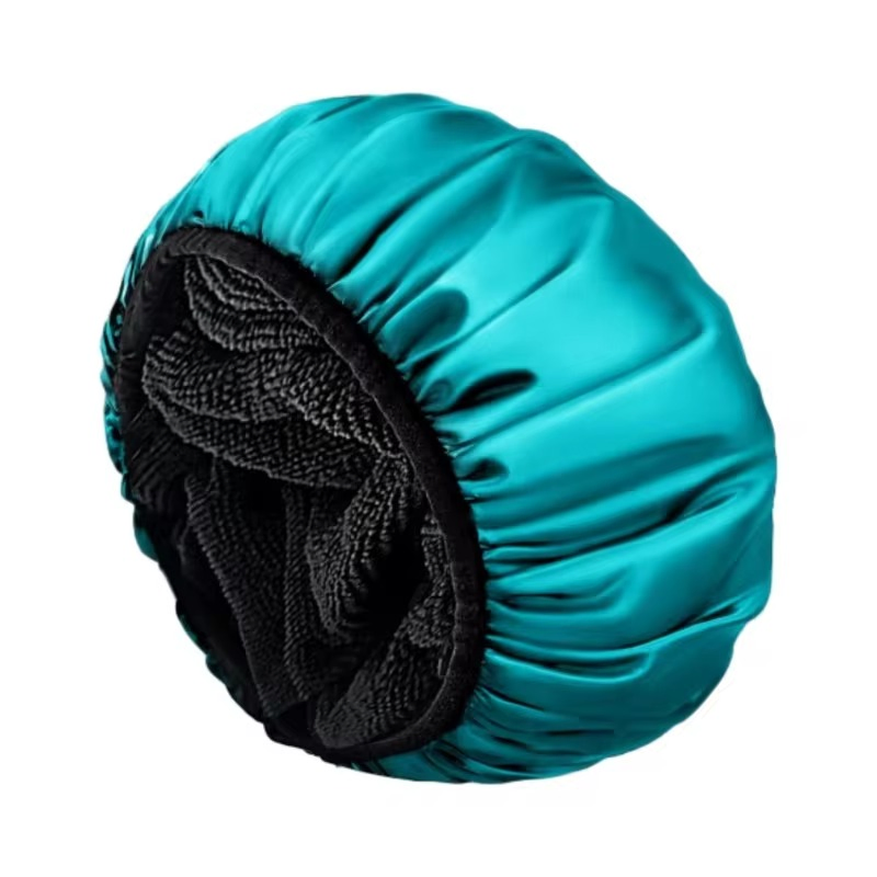 Promotional Great Quality Waterproof Triple Layer Reusable Shower Caps