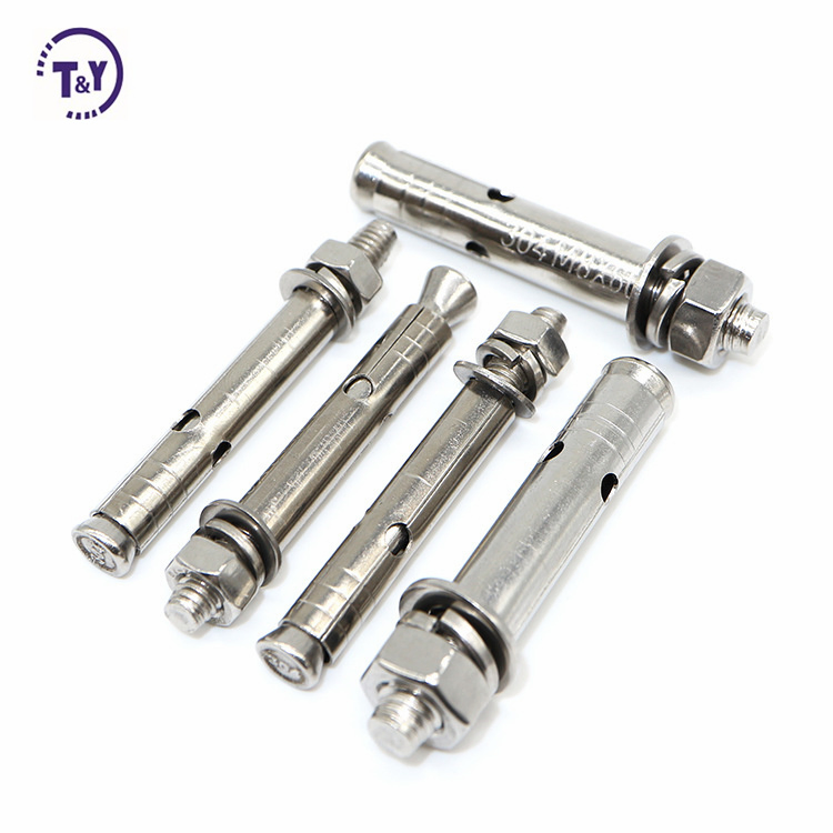 Hot Sale Stainless Steel Galvanized Concrete Hex Bolt Sleeve Anchor Expansion Anchor with Hex Nut