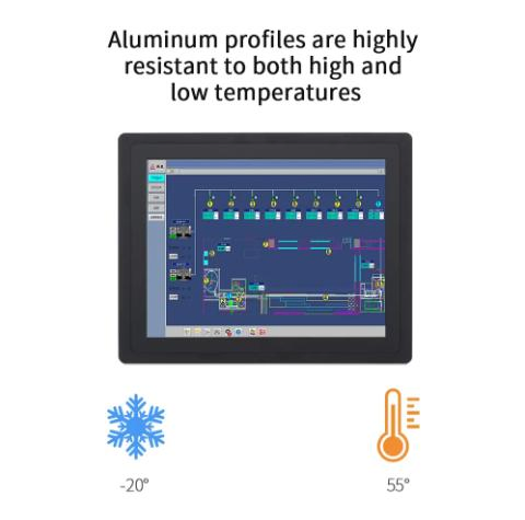 IP65 Fully Waterproof 17 18.5 19 Inch Touch Screen All in One Panel PC Restaurant Commercial Kitchen Display System Screen
