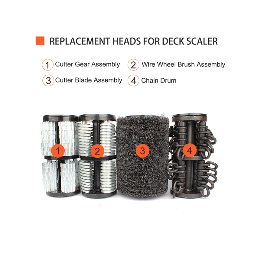 Kp-120 Hand-Push Rust Remover Large Area Derusting Machine Electric Electrical Deck Scaler