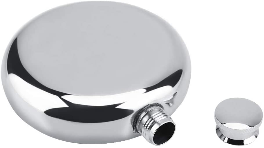 5oz/150ml Portable Stainless Steel Wine Whiskey Round Alcohol Bottle Flask for Banff Fifty First