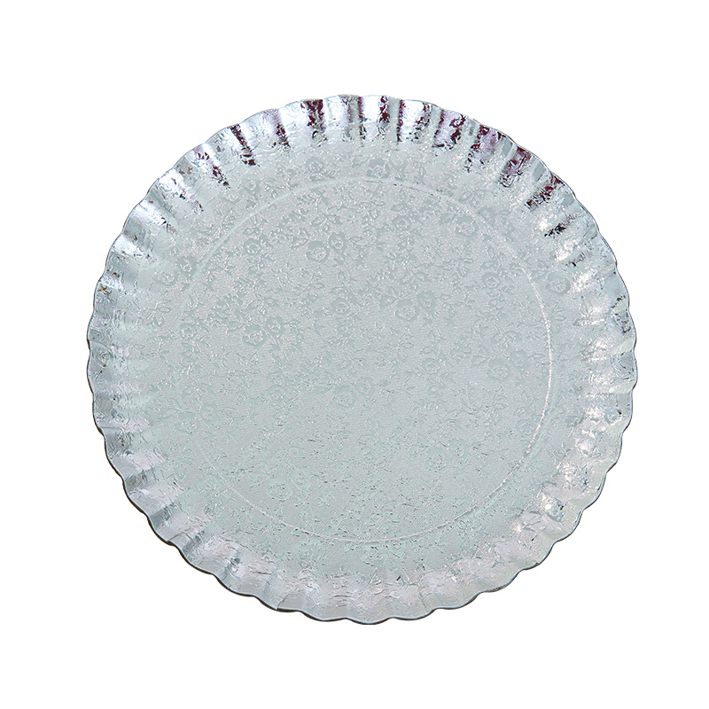 White Card Paper Dish Heavy-Duty Thickened Industrial Cardboard Paper Plates for Catering Parties