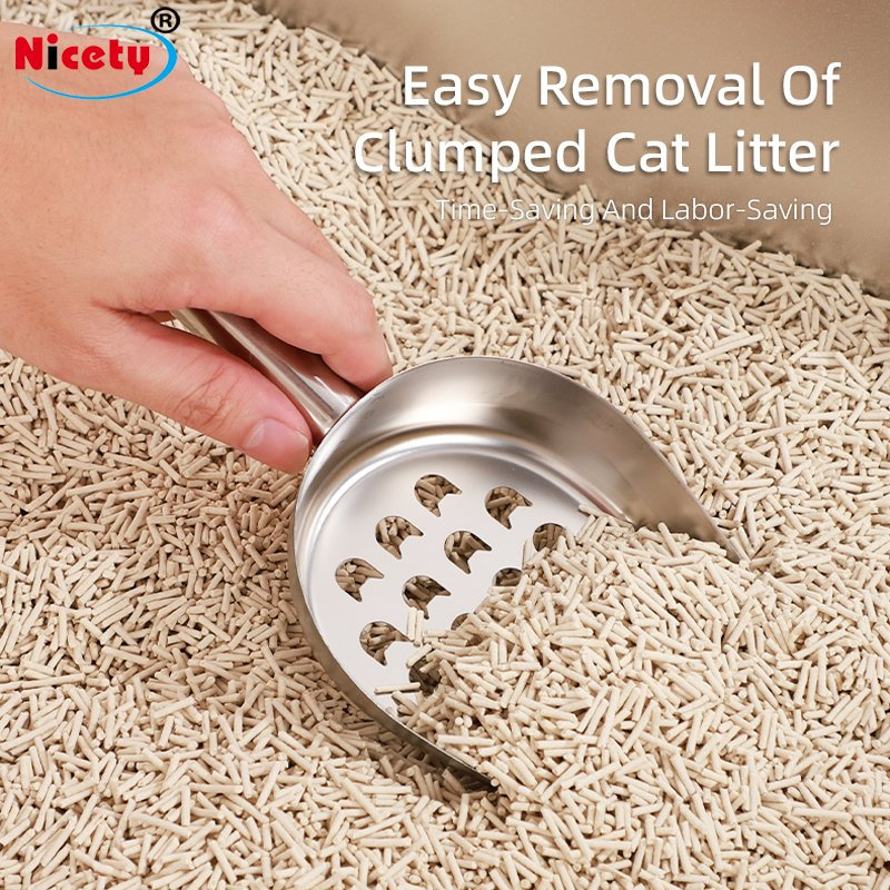 Stainless Steel New Style Durable Cat Litter Scoop Pet Poop Scooping Tools Cat Sand Shovel