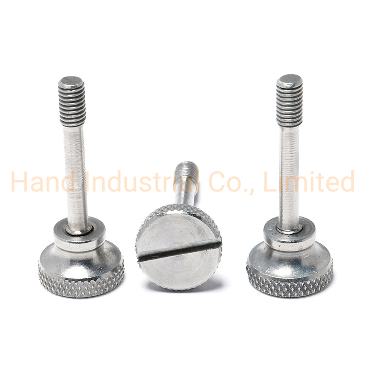 Винт DIN464 M4 с накатанной головкой и шлицем