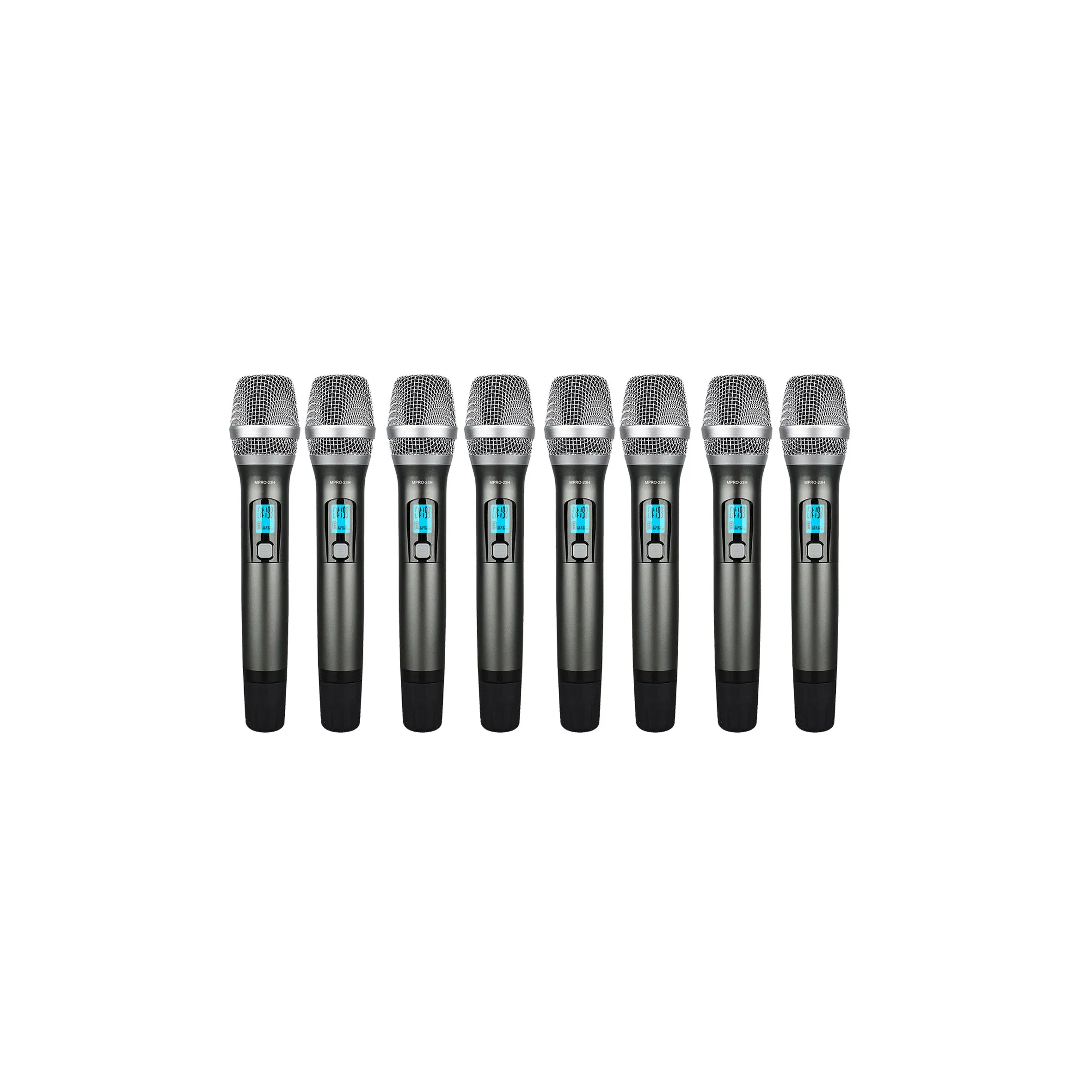 8-Channel 100 Meters Professional Dual-Channel UHF Wireless Handheld Microphone for Karaoke Teaching No Interference