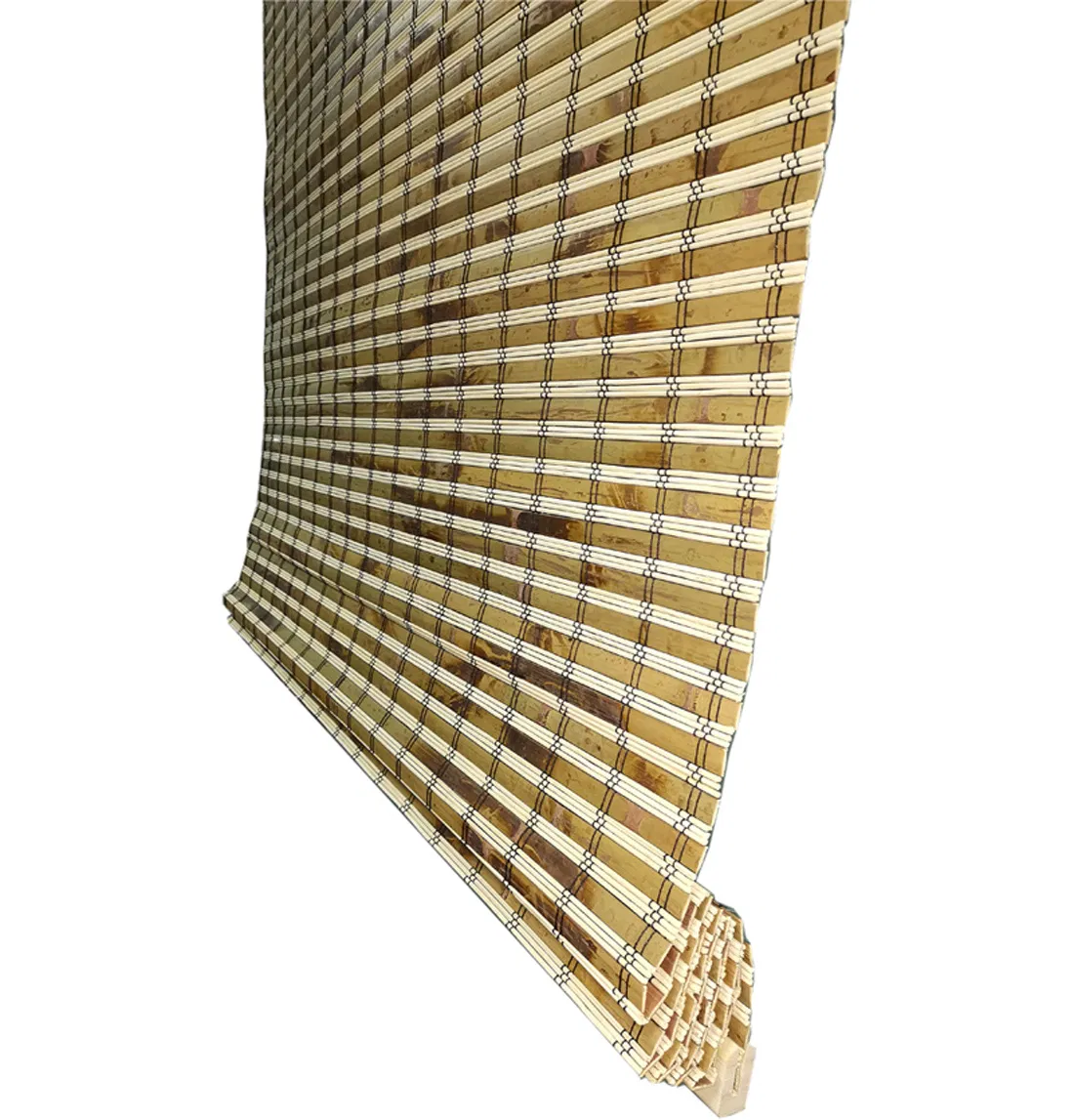 Cordless Bamboo Roman Rolling Matchstick Window Blinds Curtains