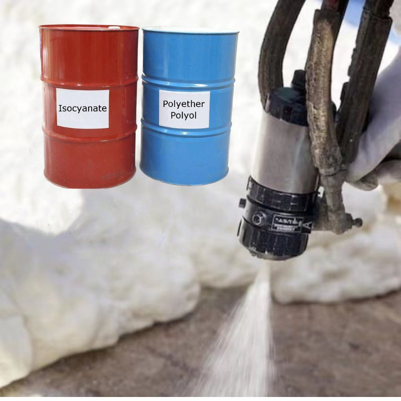 141b/245fa Blowing Agent Polyurethane Spray Closed Cell PU Foam for Roof Insulation