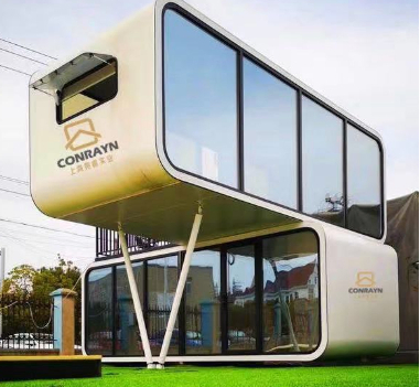 Space Capsule-Inspired Folding Room Creative Container House for Home or Apartment Use for Vacation or Everyday Living
