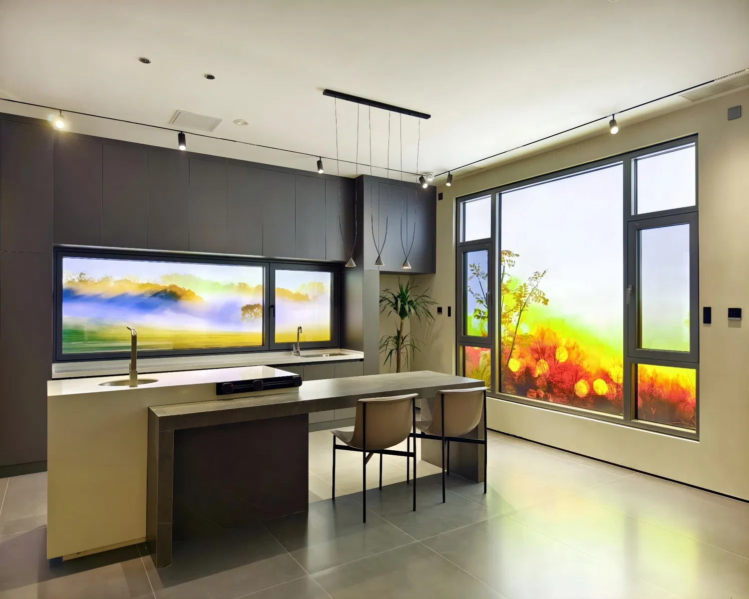 Gold Steel/High Permeability Screen Window Aluminum Casement Window with Inward-Opening Upper Sash Pivot Hinge