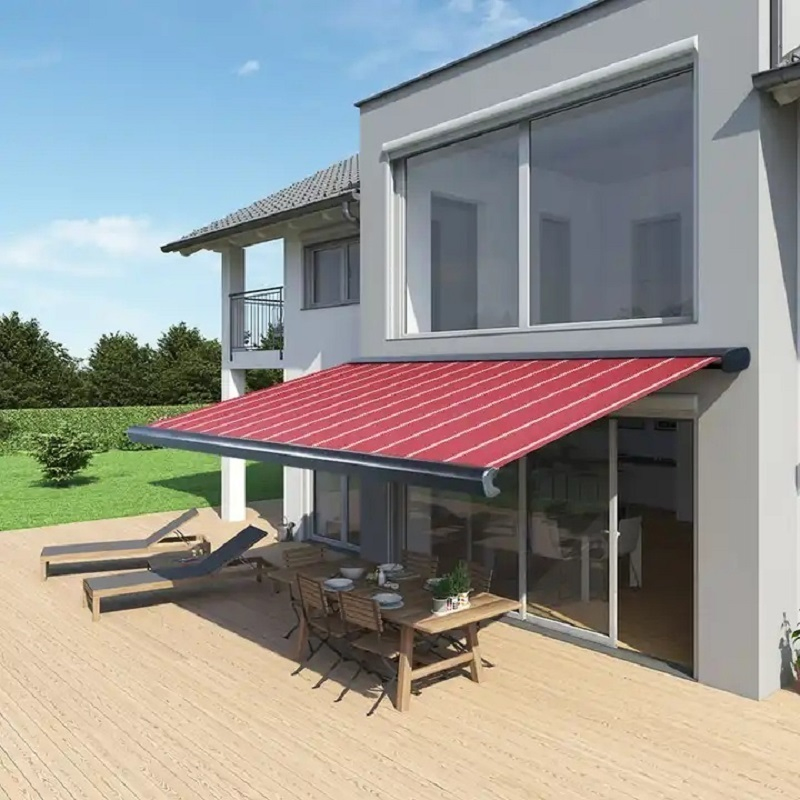 Motorized Retractable Awning Cassette Electric Folding Awning