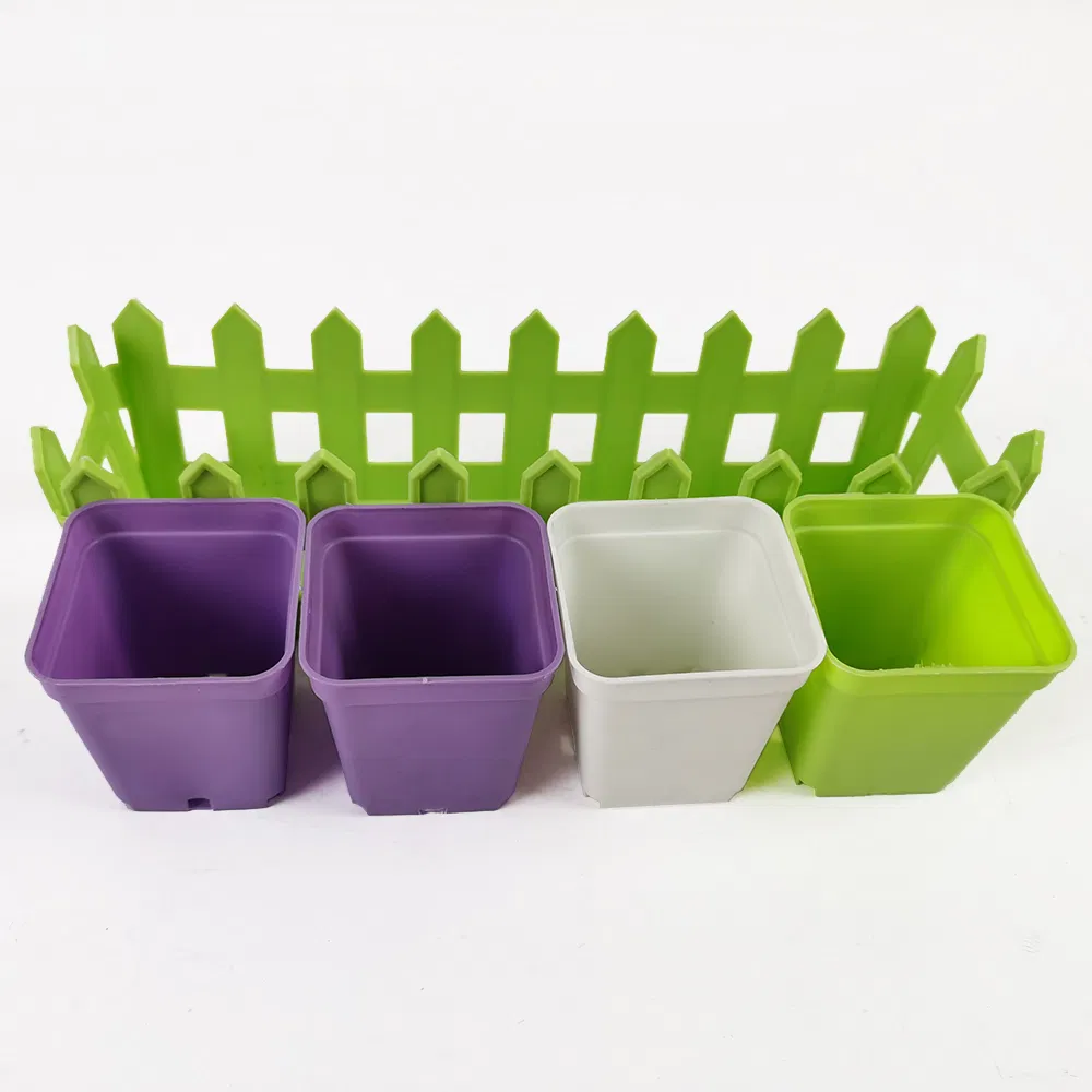 Modern Design Stackable Plastic PP Flower/Plant Pot with 4 Small Inner Pots Garden Planter Growing Tools