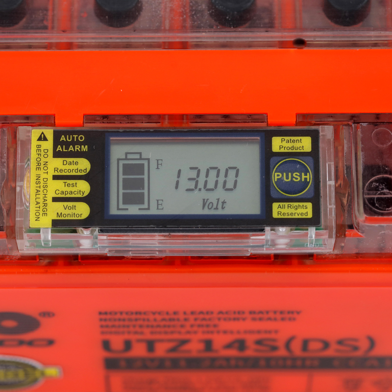 Outdo 12V 11.2Ah UTZ14S Digital Display Intelligent Motorcycle Battery