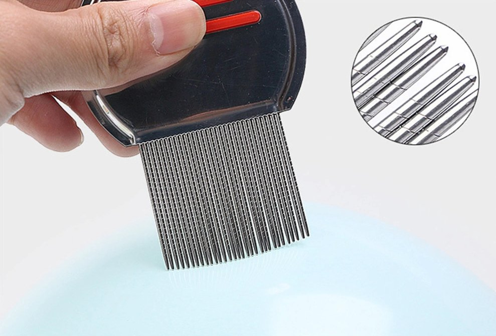 Металлический гребень от блох для животных