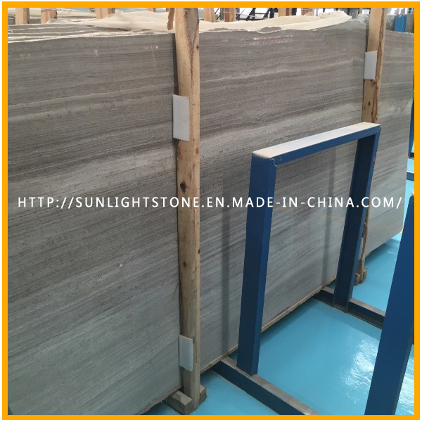 Серый мрамор под дерево для пола в ванной и кухне