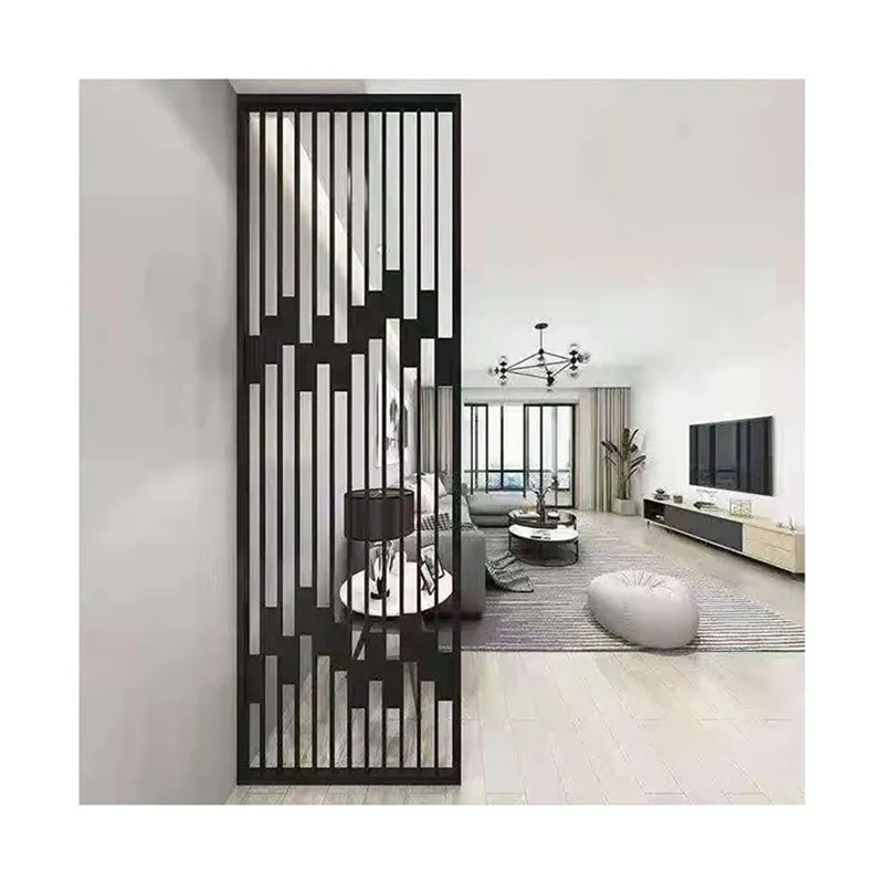 Metal Room Divider Laser Cutting Screen Stainless Steel Hanging Decorative Screen Partition