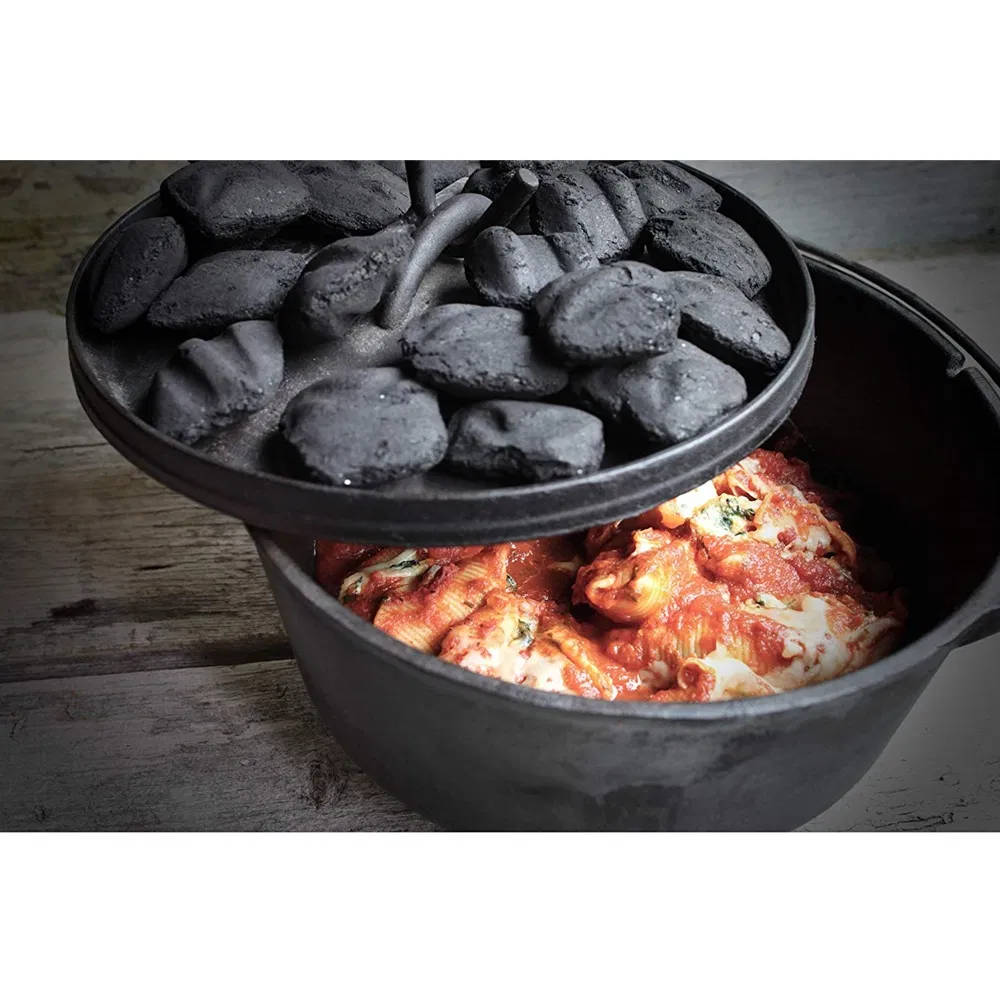 Чугунный походный котелок Dutch Oven 4.5 л с ножками