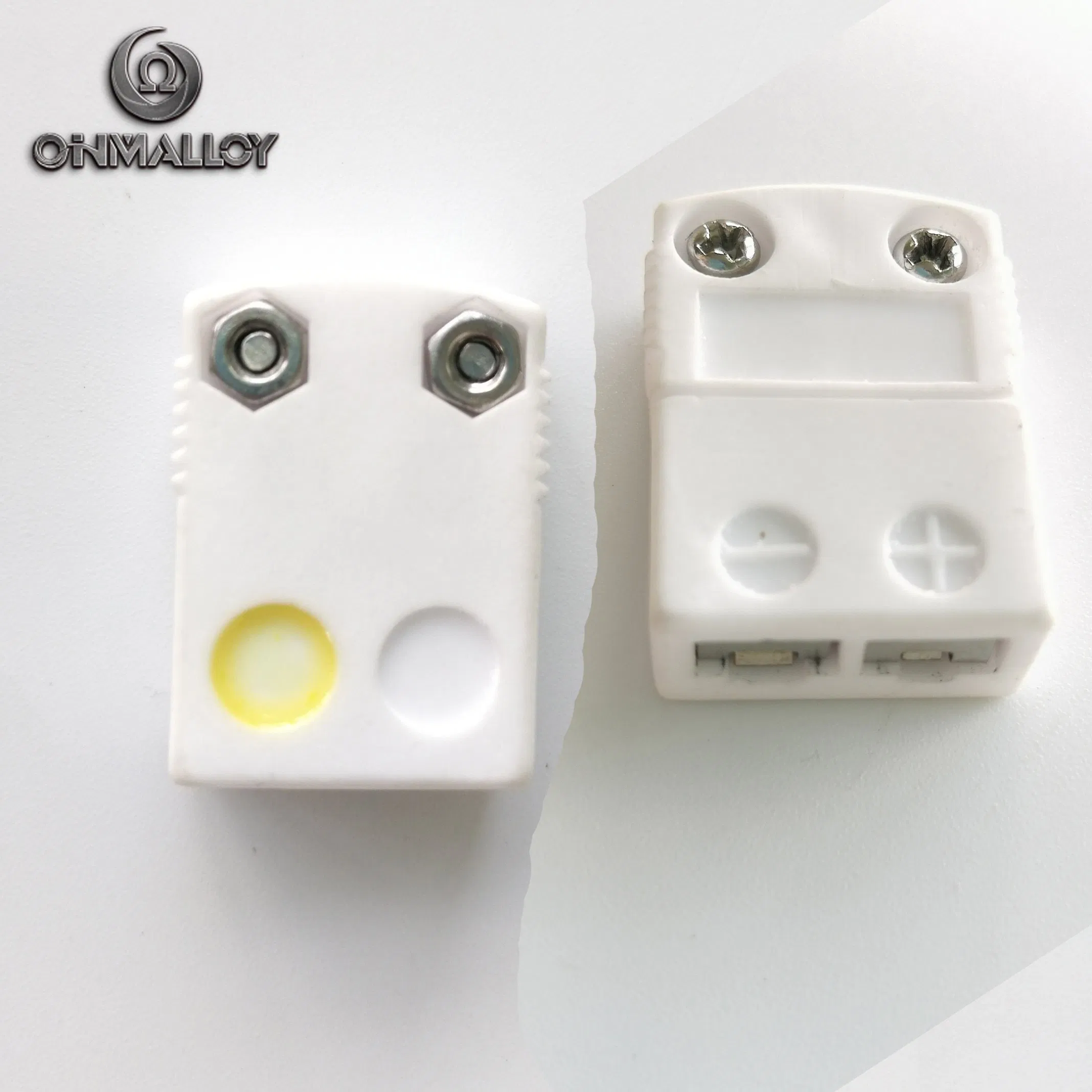 Female Ceramic White 500c Thermocouple Miniature Connector K Type