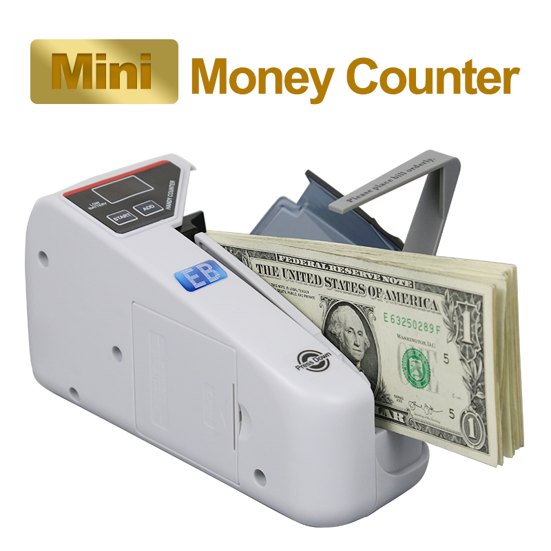 LD-30 Compact Note Counting Machine USD EURO Bill Cash Counter for All Countries Professional UV Currency Detector  Portable Banknote Counter