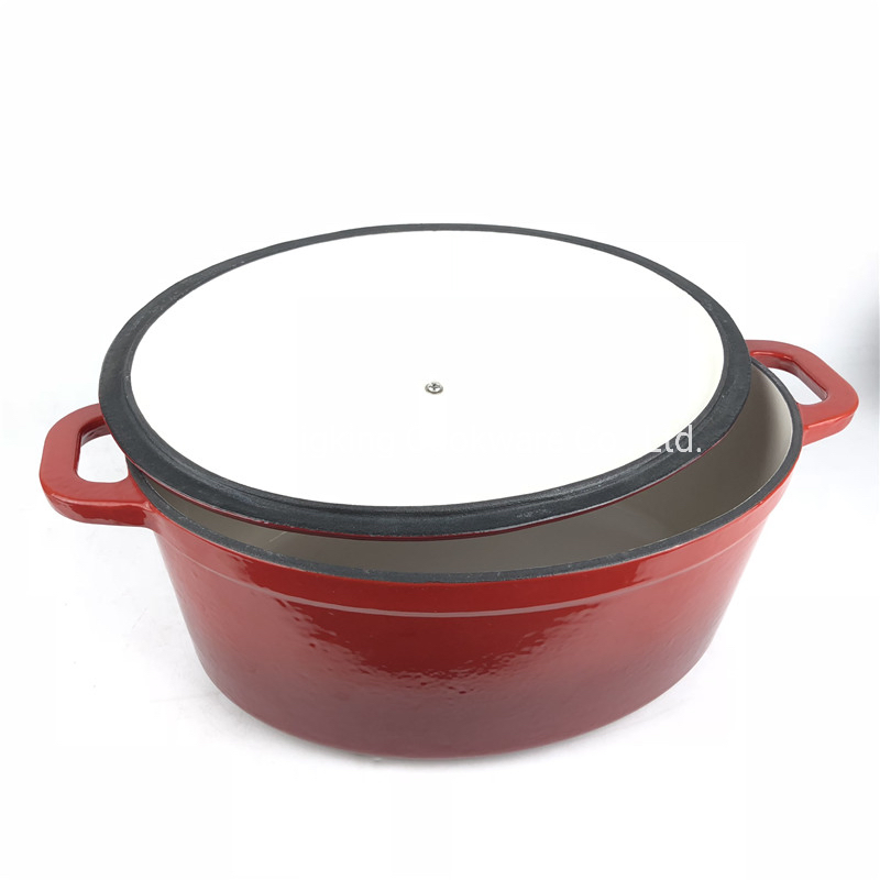 Enamel Coated Cast Iron Cookware Tools Oval Casserole