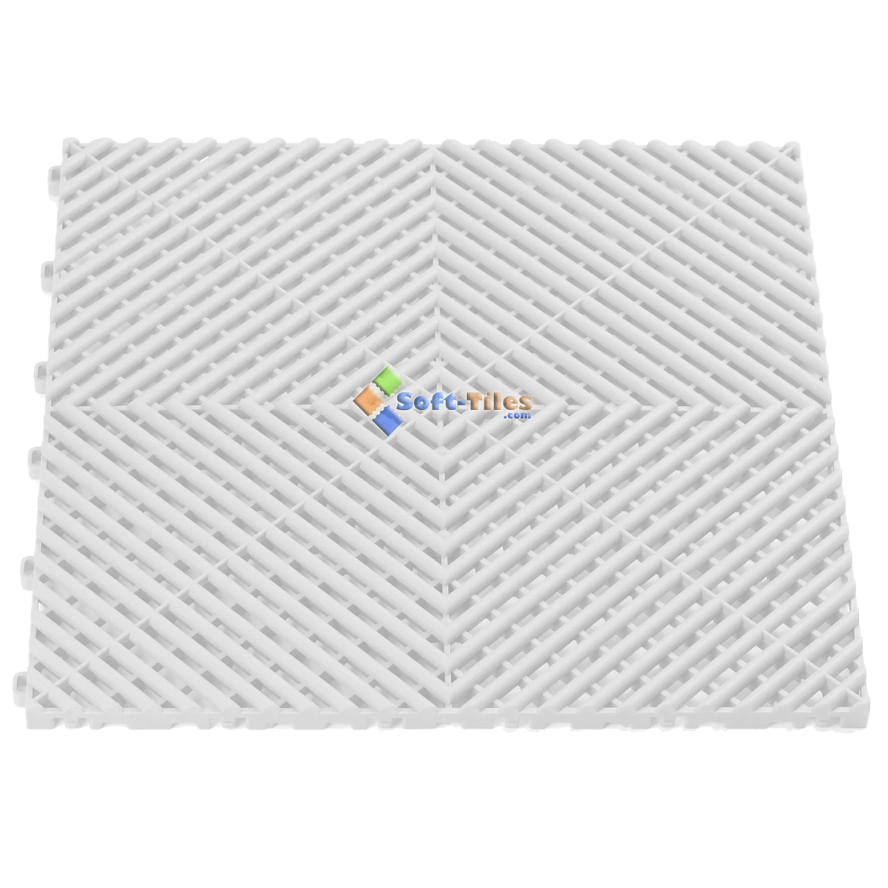 Вентилируемая плитка для пола гаража PP 400x400 мм