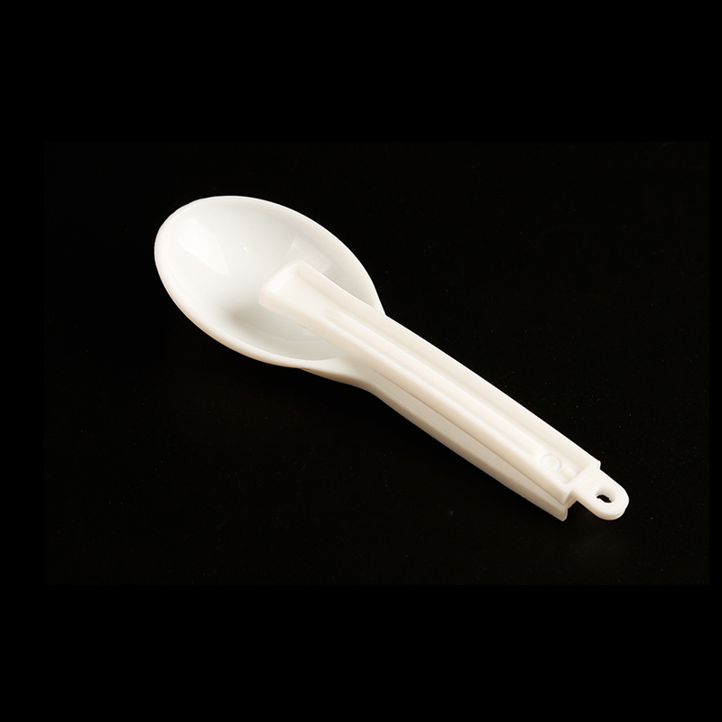 Foldable Disposable Plastic Spoon for Fruit and Cake