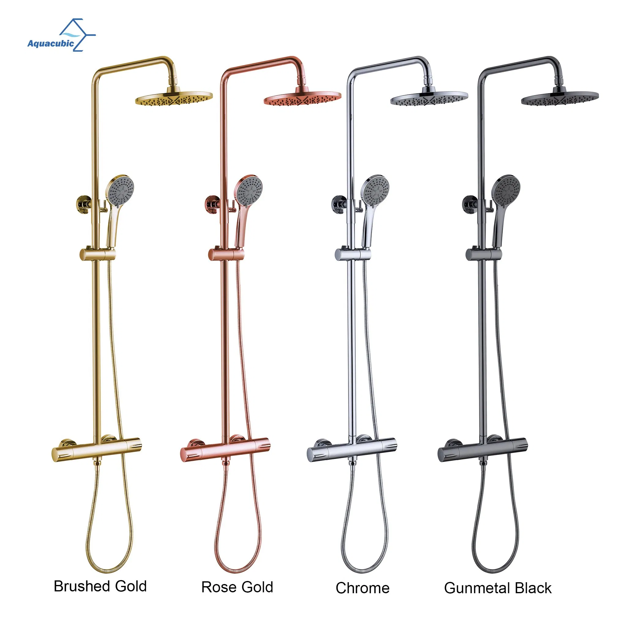 Quality Constant Temperature Brass Bathroom Shower Head 2-Function Shower Mixer Shower Set Hot&Cold Mixer Faucet