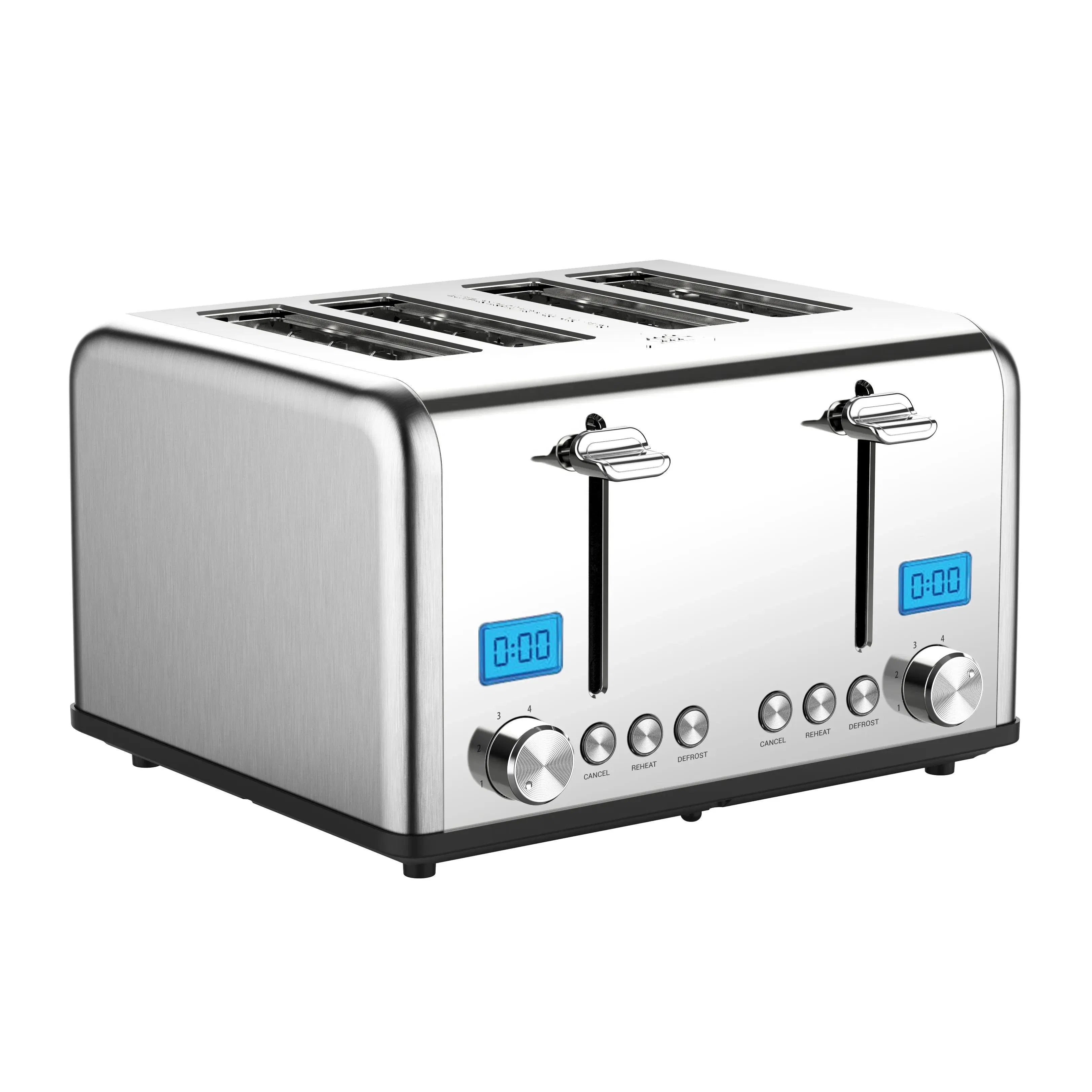 4 Slice Toaster with Modern Design with Function, Brown Level and Timer Count-Down Display