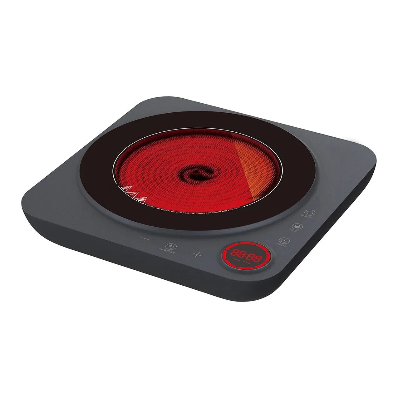 High-power colour ceramic hob and infrared cooker with CE certificate