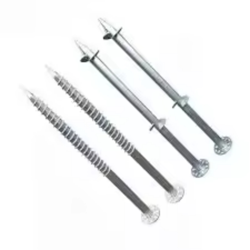 Solar Mounting Ground Anchor Helical Piles for Foundations