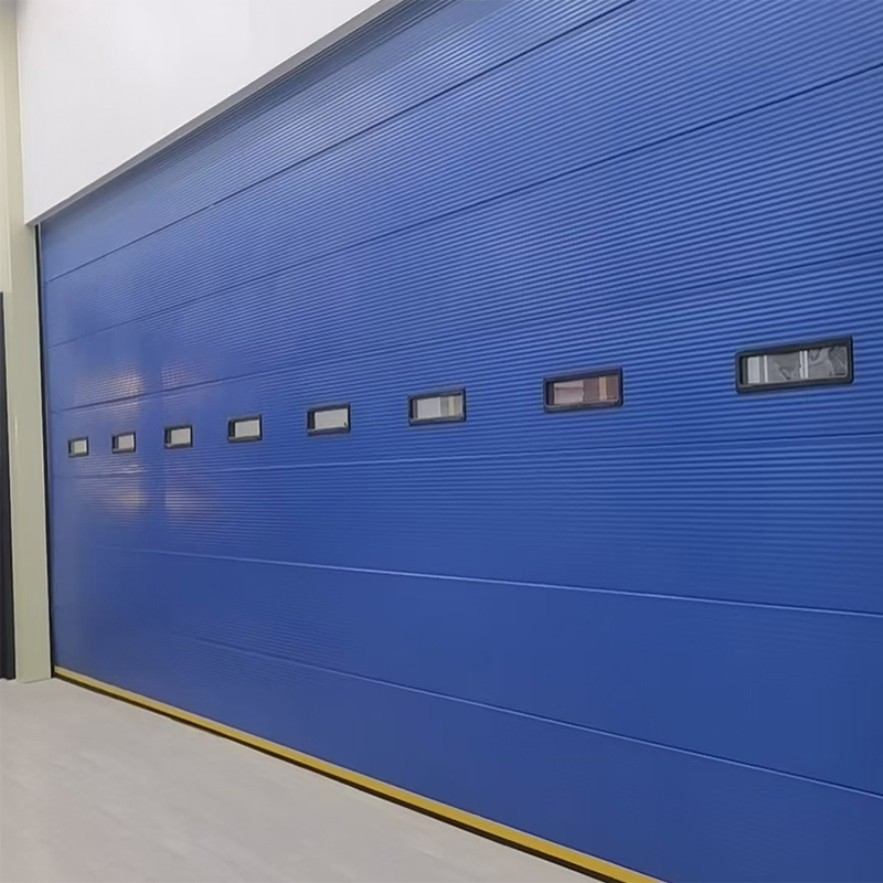 Factory Wholesale Sturdy and Durable Industrial PU Foam Insulated Sandwich Sectional Sliding Garage Overhead Sectional Garage Door for Logistic Entry and Exit