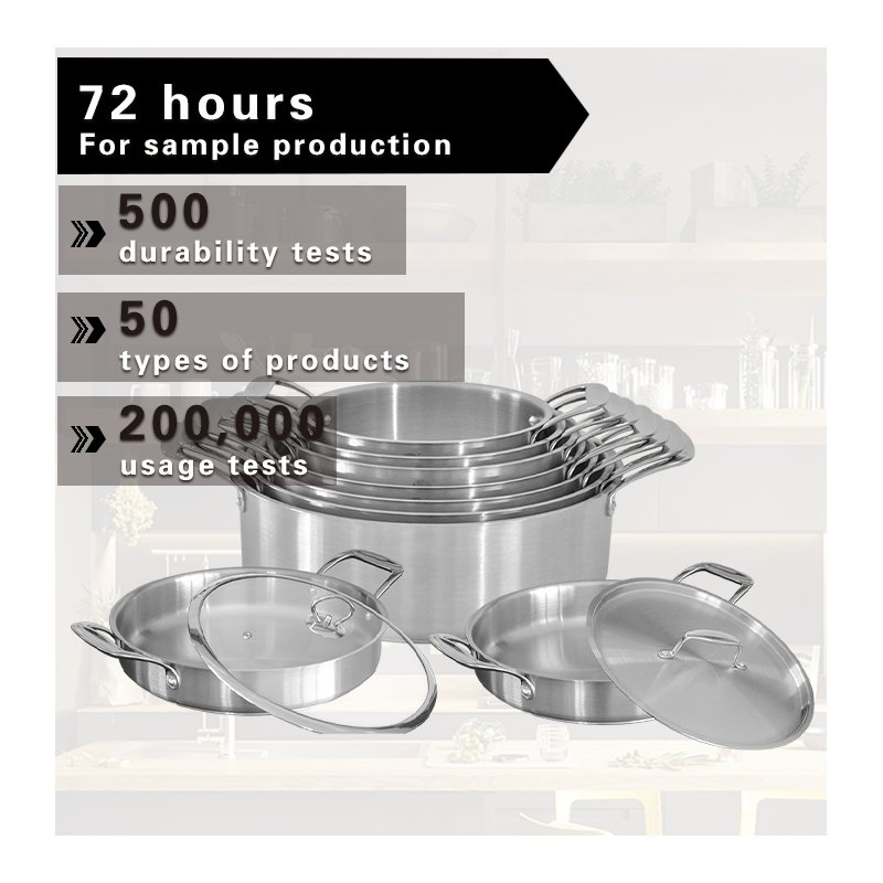 Кастрюля сотейник 28 см 10 л из нержавеющей стали