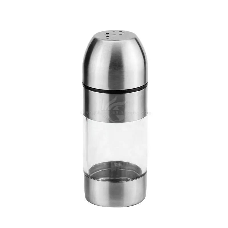 Wooden Holder Stand Cruet Set Salt and Pepper Shaker Set Oil and Vinegar Dispenser Bottle