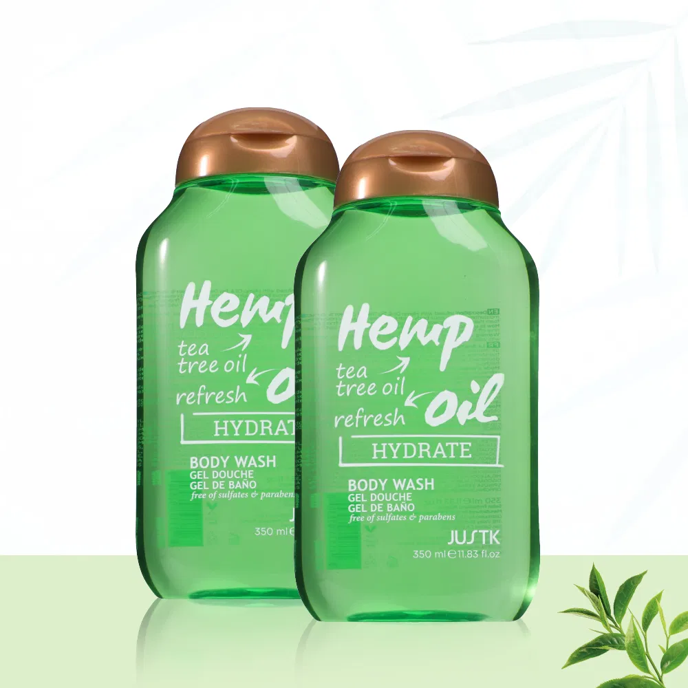 Justk Skin Care Hemp Oil & Tea Tree Oil Body Wash Shower Gel