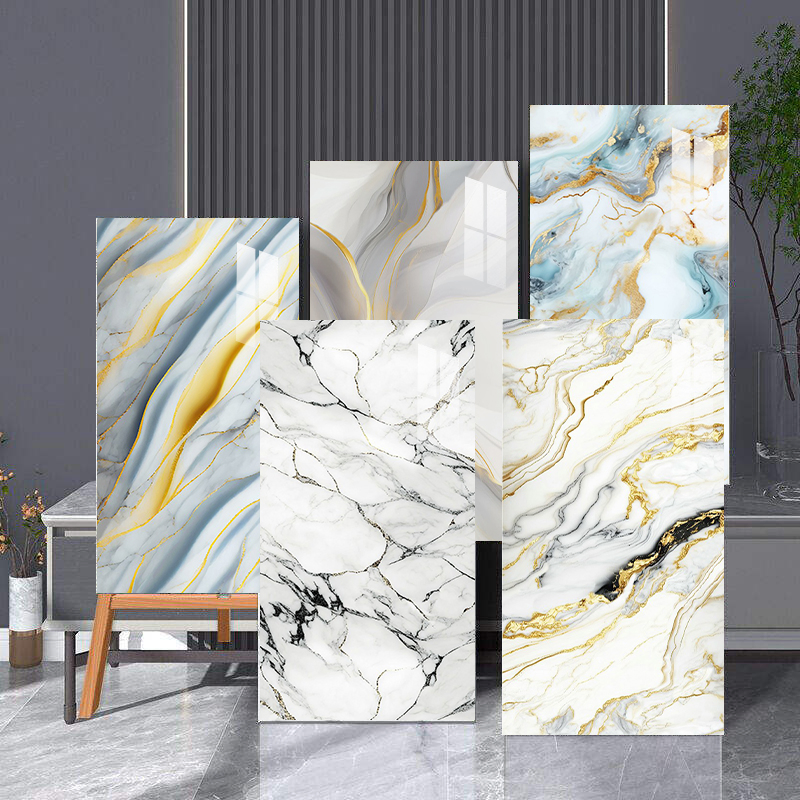 Waterproof Self-Adhesive 3D Marble Wall Panels for Homes