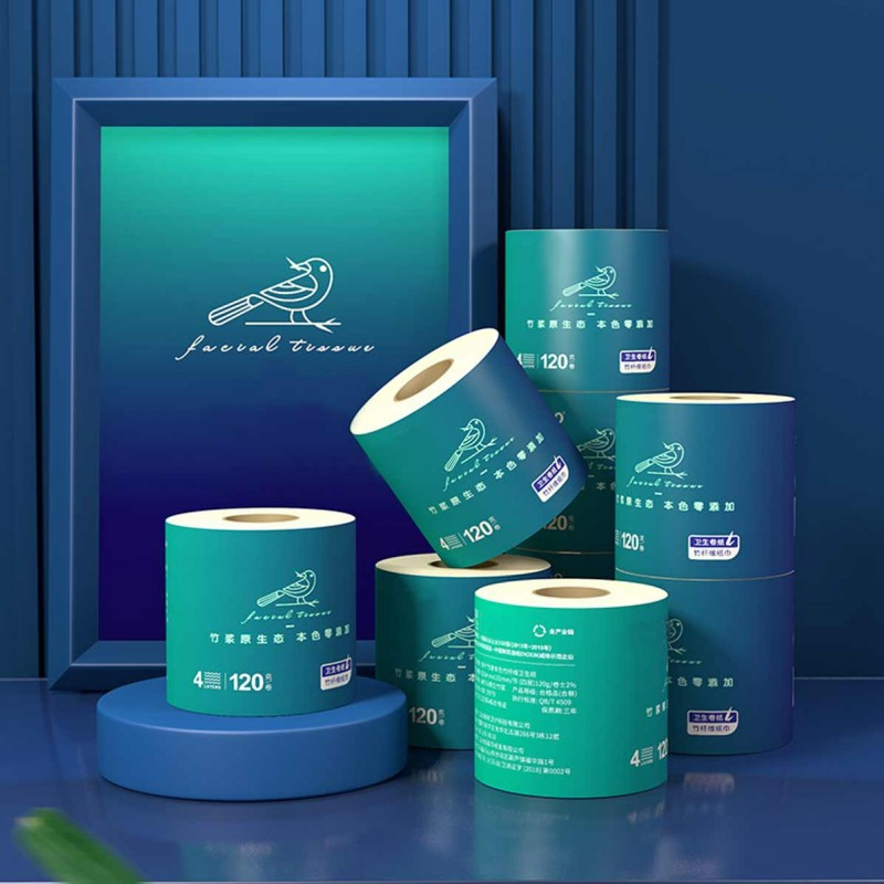 Factory Direct Wholesale 3ply Bamboo Pulp Toilet Paper Custom Core Paper Roll