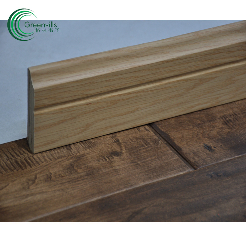 Customized Color Engineered Wood Skirting with Match Flooring Color